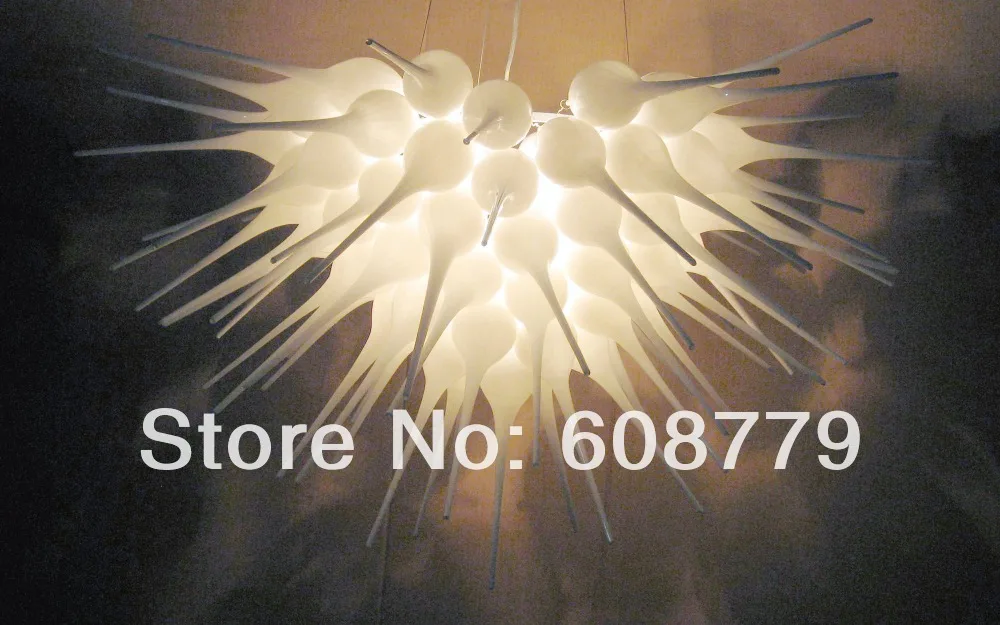 Новый Рога стиль 100% ручная работа стеклянная кухонная люстра белая|chandelier white|kitchen