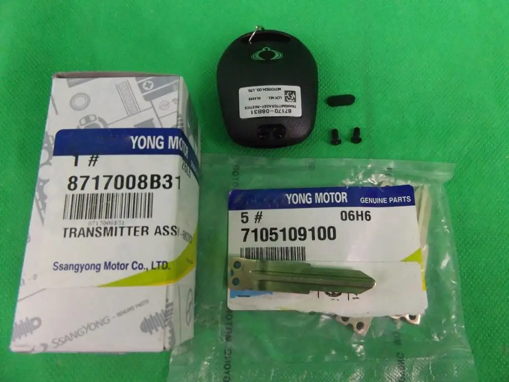 OEM 8717008B31 7105109100 Для Ssangyong Rexton SUV Y220II 2.7L TD все модели передатчика ключ комплект в сборе