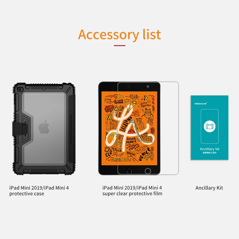 Для iPad Mini 4/для 2019 чехол из искусственной кожи ТПУ мягкая задняя панель умный флип