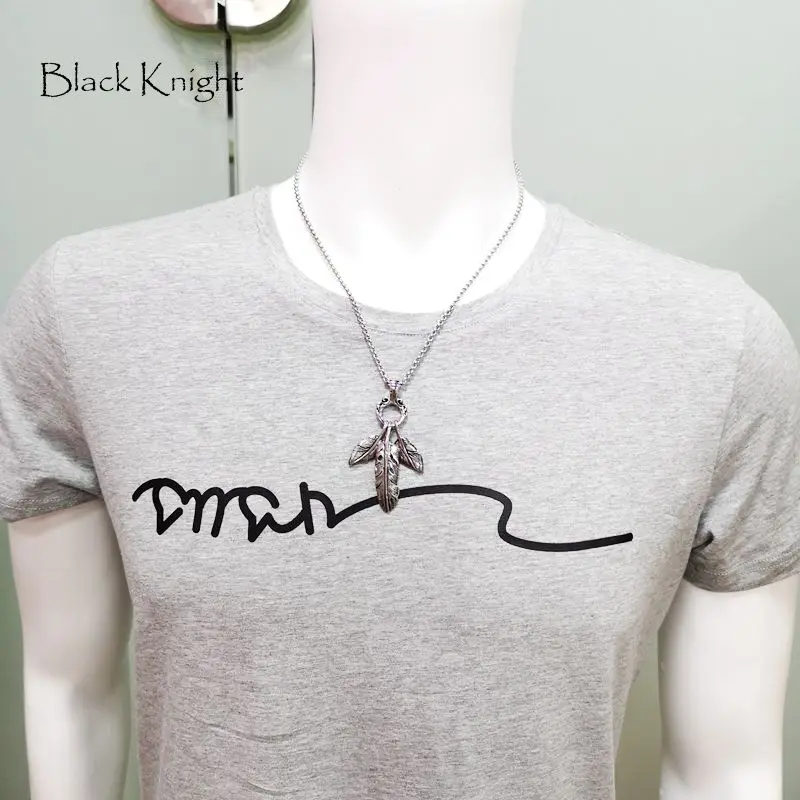 Ожерелье из нержавеющей стали в стиле черного рыцаря 3 шт. винтажное серебряное