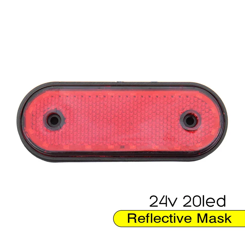 1 шт. 20LED Красный боковой габаритный фонарь 24V LED задний задние фонари для
