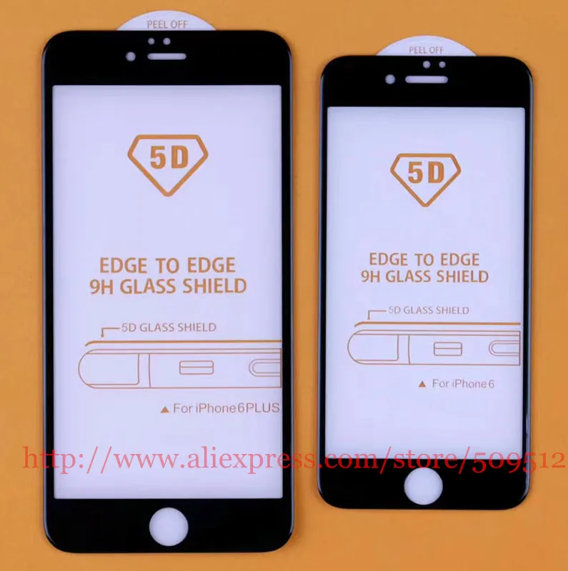 Защитное стекло 9H 5D для iphone 8/6/7/6s/8 plus 20 шт.|glass film|tempered glass screen protectorglass protector |