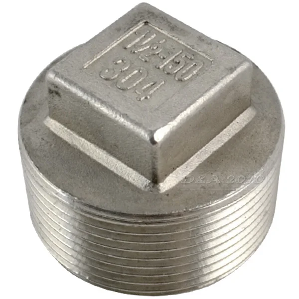 MEGAIRON BSPT 1 1/2 &quotDN40 нержавеющая сталь SS304 Резьбовая Штекерная Трубная пробка с