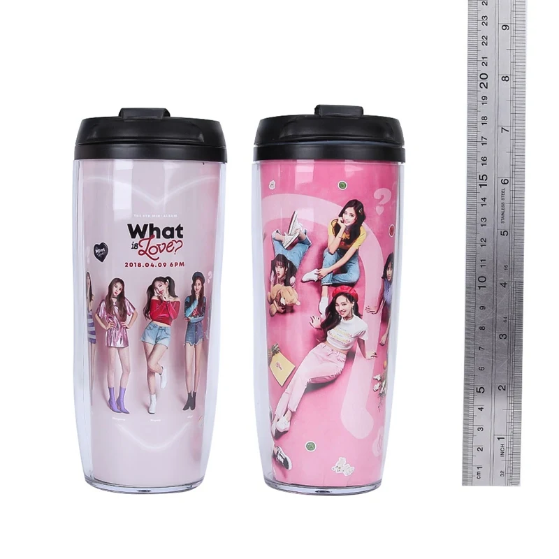 Kpop What is Love Album Curve 2 слоя бутылки для воды для туристического похода портативный лагерь для восхождений бутылки