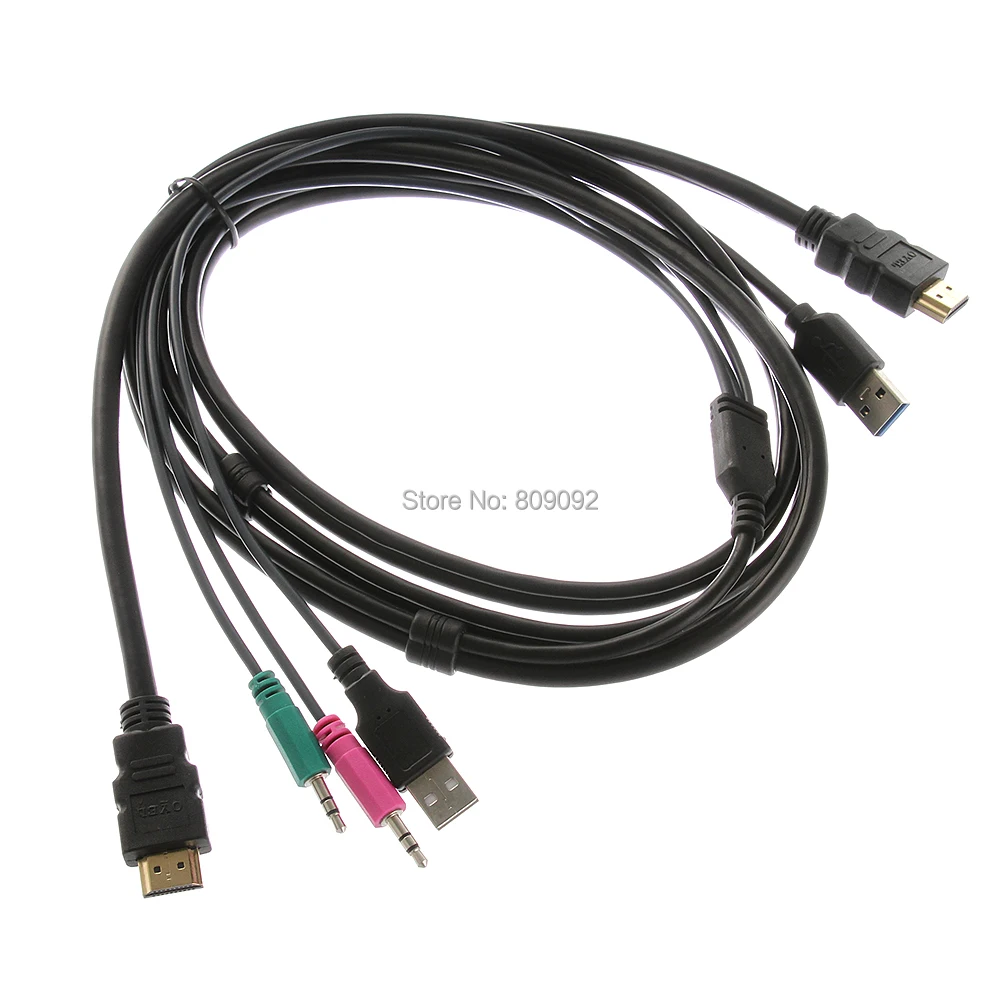 Профессиональный металл USB HDMI KVM переключатель 2 Порты и разъёмы HDMI USB3.0 с аудио сплиттер для кабелей Мышь клавиатура 1080 P 3D коммутатор