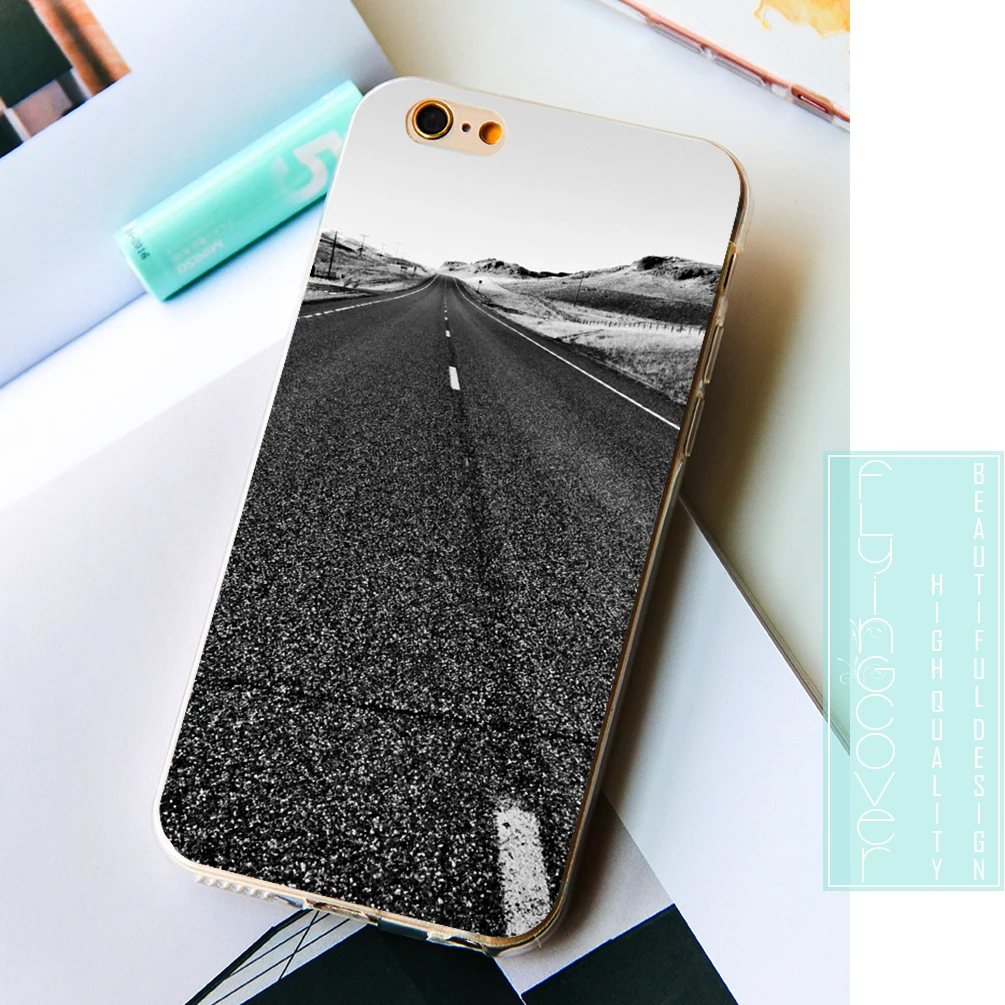 Coque Black Ash Foggy Road прозрачные мягкие силиконовые чехлы для телефонов iPhone XS Max XR X 7 8 6 S