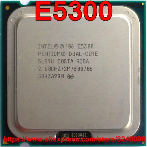 Оригинальный процессор Intel Pentium E5300 2 60 ГГц/2 м/800 МГц двухъядерный разъем 775