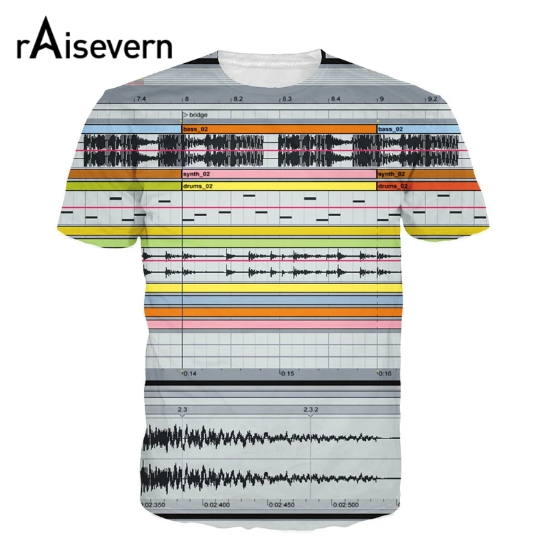 Новая модная футболка Ableton в реальном времени 3D сексуальные футболки топы для