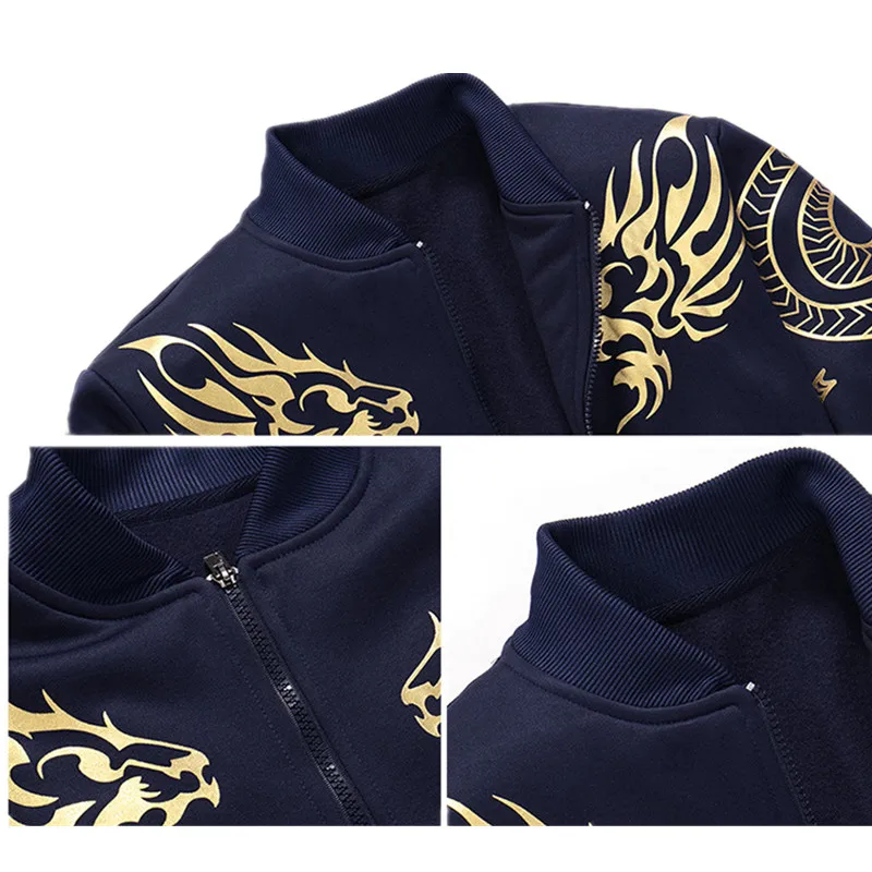 Sweatshirt Tracksuit men Spring Autumn Hoodie sweater jacket+ joggers sweatpants man Fashion printing sportwear Track suits | Мужская