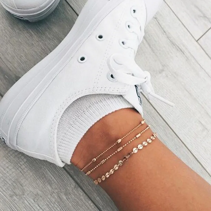 ZCHLGR 3 шт./лот богемные браслеты с блестками для женщин Модный золотой цвет браслет