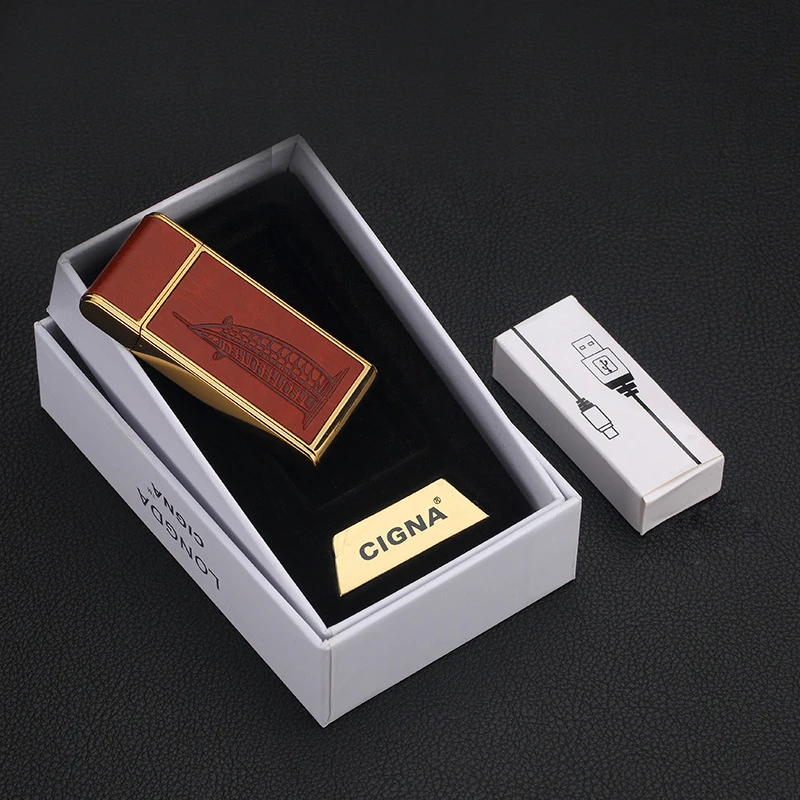 2019 Новинка Longda 237 кожа креативный двухсторонний прикуриватель USB индивидуальная