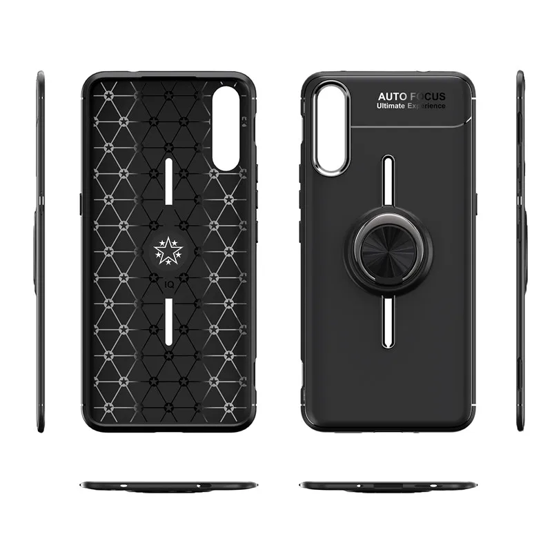 Чехол для телефона Vivo IQOO 6 41 TPU силиконовый мягкий автомобильный магнит с кольцом