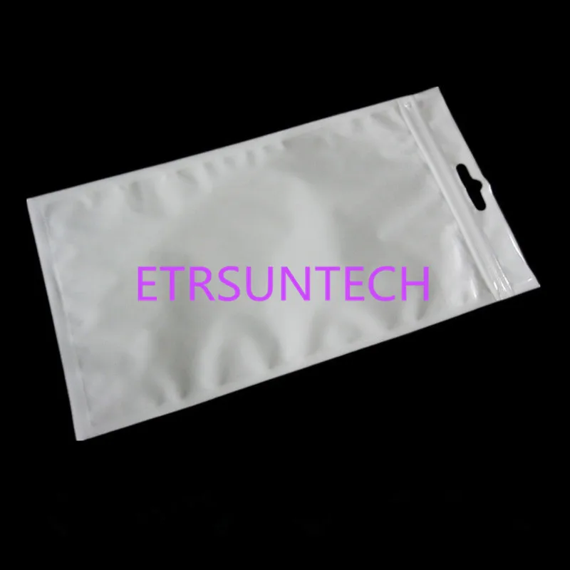 

11cm*18cm Clear+White Plastic film plastic zipper Packaging bag Cell Phone Case For iphone 6s Samsung S5 S6 Note 4