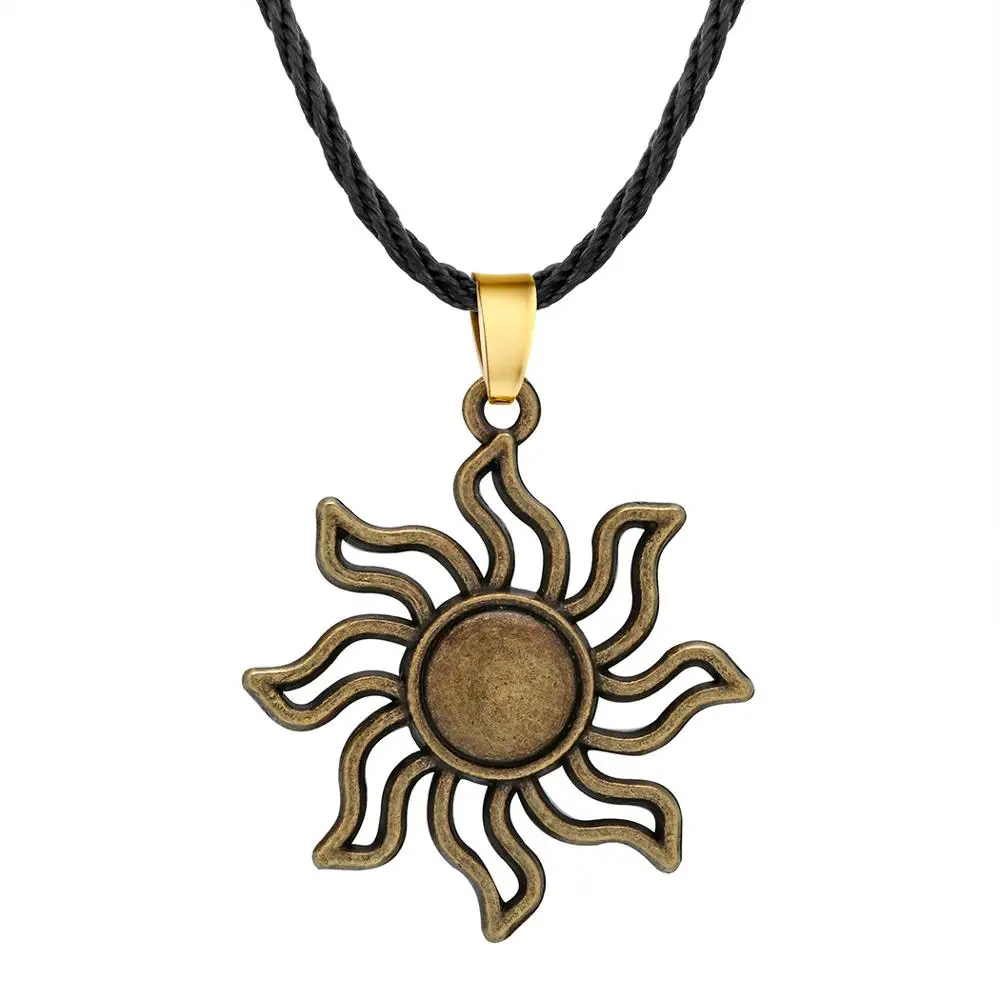 Chereda солнце заявление славянское ожерелье в виде веревочной цепи Геометрическая