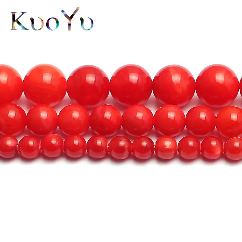 Натуральный пресноводный окрашенные с красным камушком кость круглые