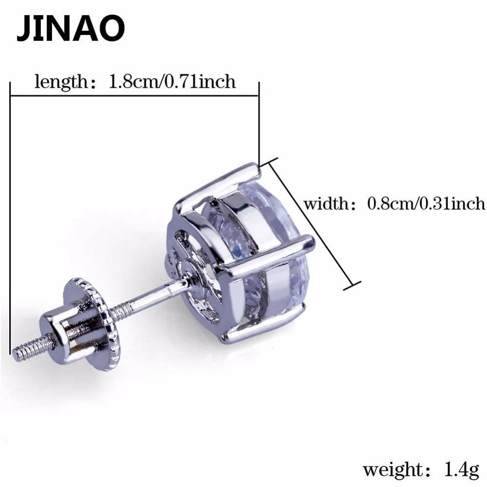 JINAO позолоченные/серебряные покрытые сверкающими микрозакрепками большие