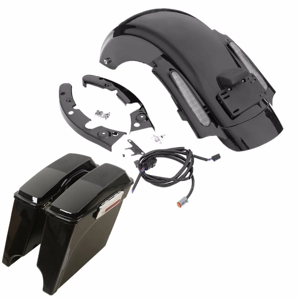 Мотоцикл 5 &quotрасширенное сума светодиодный заднее крыло для Harley Touring Road King Electra