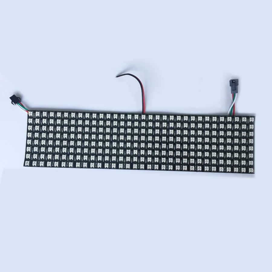 32*8 пикселей WS2812B led digital(ws2811 контролируемый ИС) светильник Размер: 320 см * 80 вход DC5V |