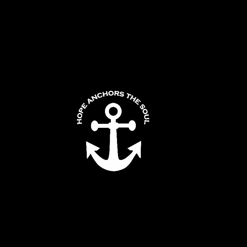 YJZT 11 4 см * 12 7 HOPE ANCHORS THE SOUL JESUS виниловые наклейки для автомобиля мотоцикла