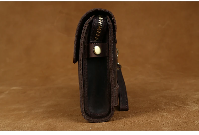 men Handbag vintage Brand Genuine Leather Clutching Bag 2018 man Wallet Purse crazy horse leather Natural Day Clutches |