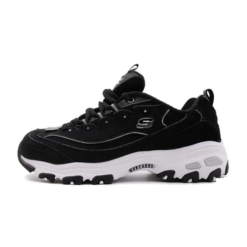 Skechers/Женская обувь; D'lites; повседневная обувь; удобная дышащая женская обувь на платформе; обувь на толстом каблуке со шнуровкой; 11917-BKW - Цвет: 11917-BKW