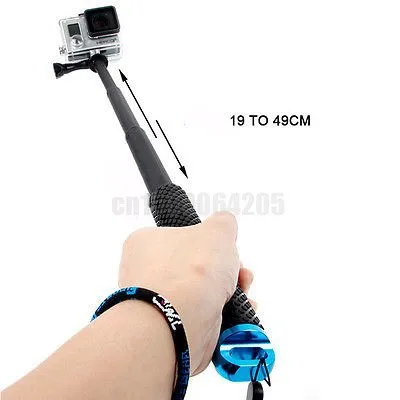 Выдвижная селфи-палка Телескопический монопод-штатив для экшн-камеры Gopro Hero 4 SJ4000 SJ5000 F60 eken H3 H8 H9