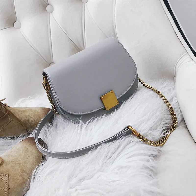 Чу JJ женские Модные Натуральная кожаные сумочки плечо и CrossBody Сумки Мода лоскут мягкой Для женщин сумки дамы цепи сумки - Цвет: Серый