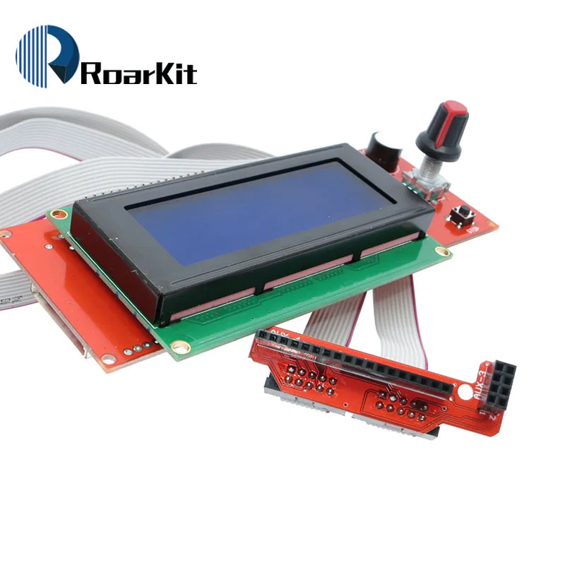 Продвижение 3D Принтер Комплект Reprap умные Части контроллер дисплей Ramps 1 4 2004 ЖК