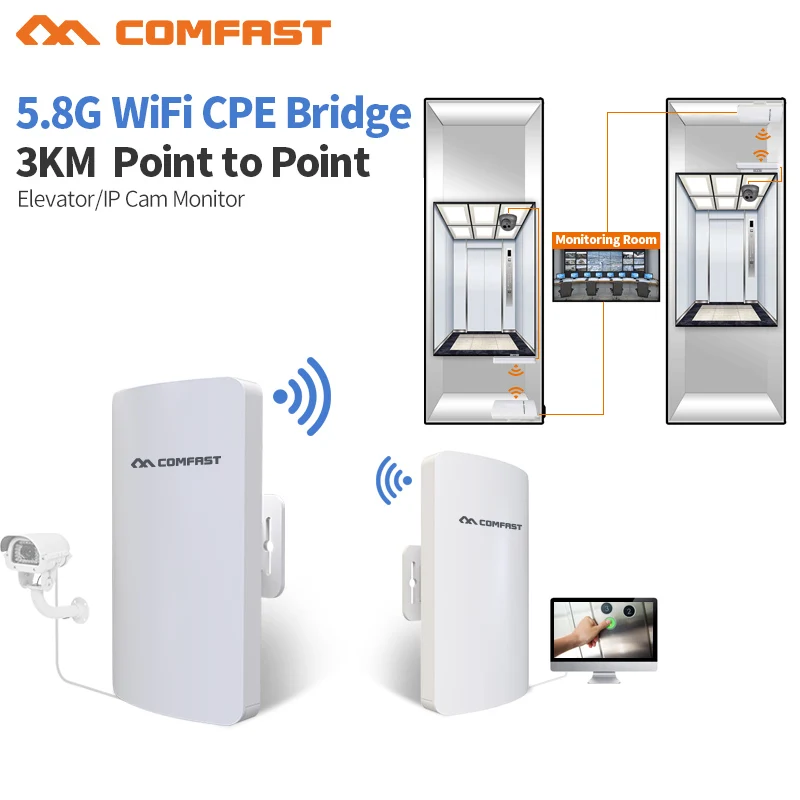 11 10 шт. Comfast 300 Мбит/с 5 8 Г беспроводной открытый Wi fi большой диапазон cpe 11dbi антенна