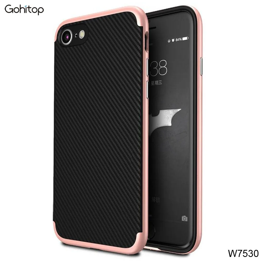 Simple Style Hybrid PC TPU Mobile Phone Case for iPhone 7 Plus |