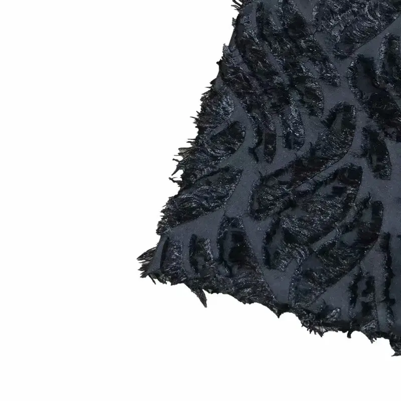 Яркое шелковое жаккардовое шерстяное шифоновое платье с крыльями модная ткань