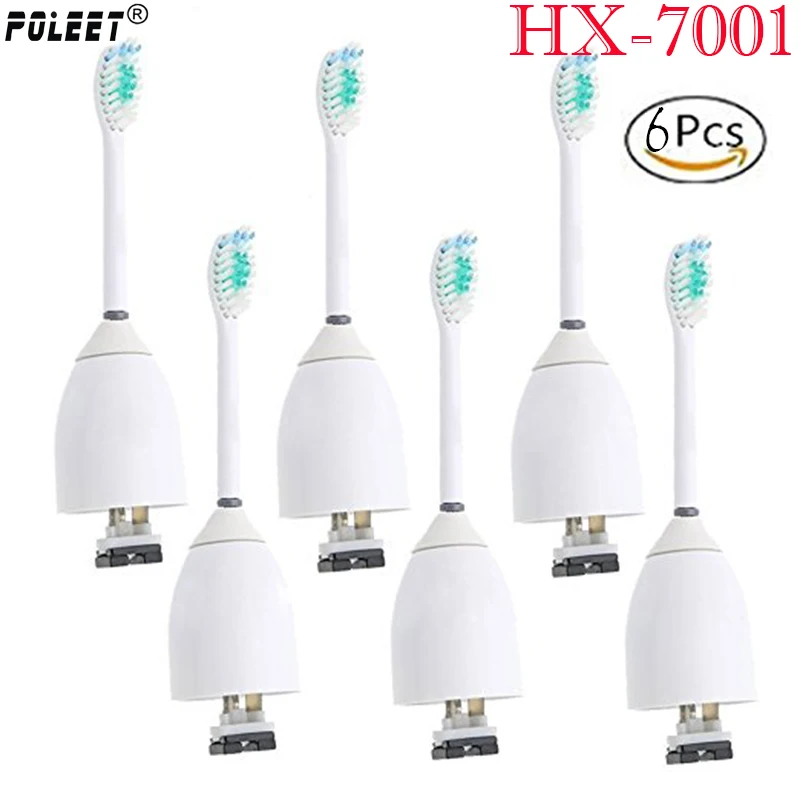 Сменные насадки для электрической зубной щетки серии E 6 шт./лот HX7001 Philips Sonicare