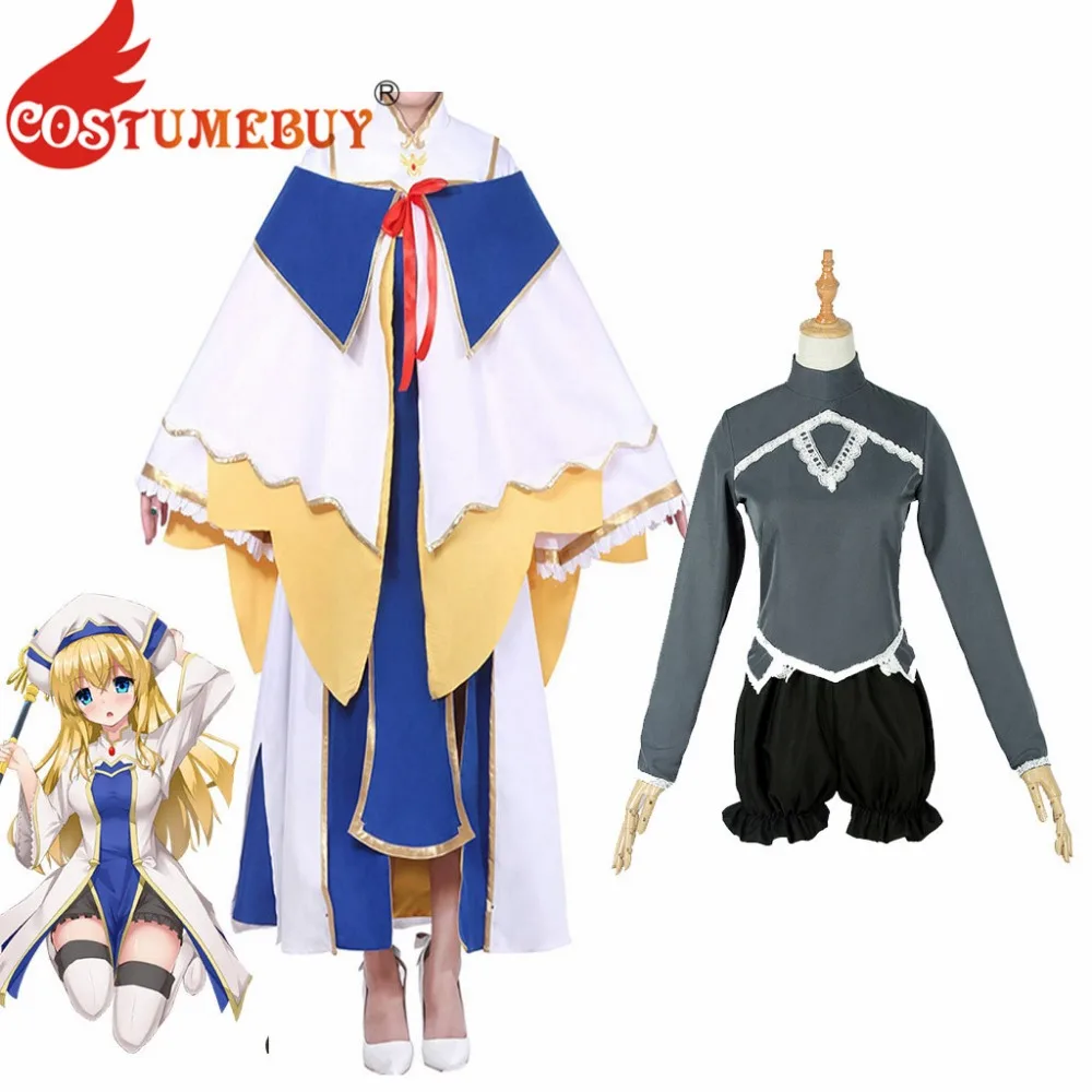 

CostumeBuy Anime Goblin Slayer Cosplay Costume Onna Shinkan Cosplay Outfit Women Priest Robe Costume L920