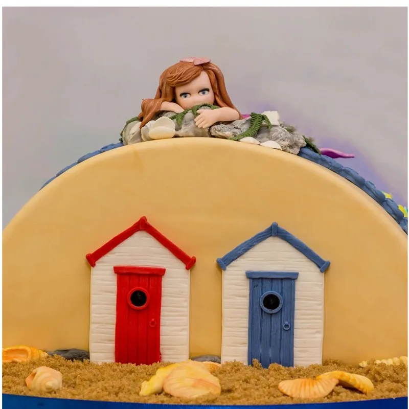 Новый деревянный дом Жидкая силиконовая форма DIY шоколадная для украшения тортов