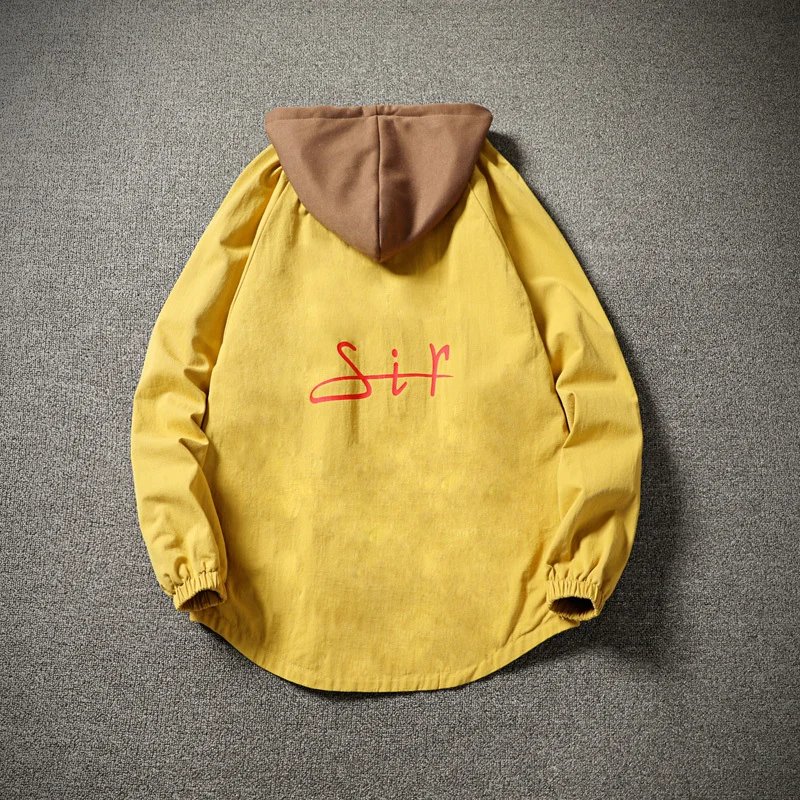 Мужская хлопковая куртка с капюшоном Super Fire Повседневная Свободная разноцветная