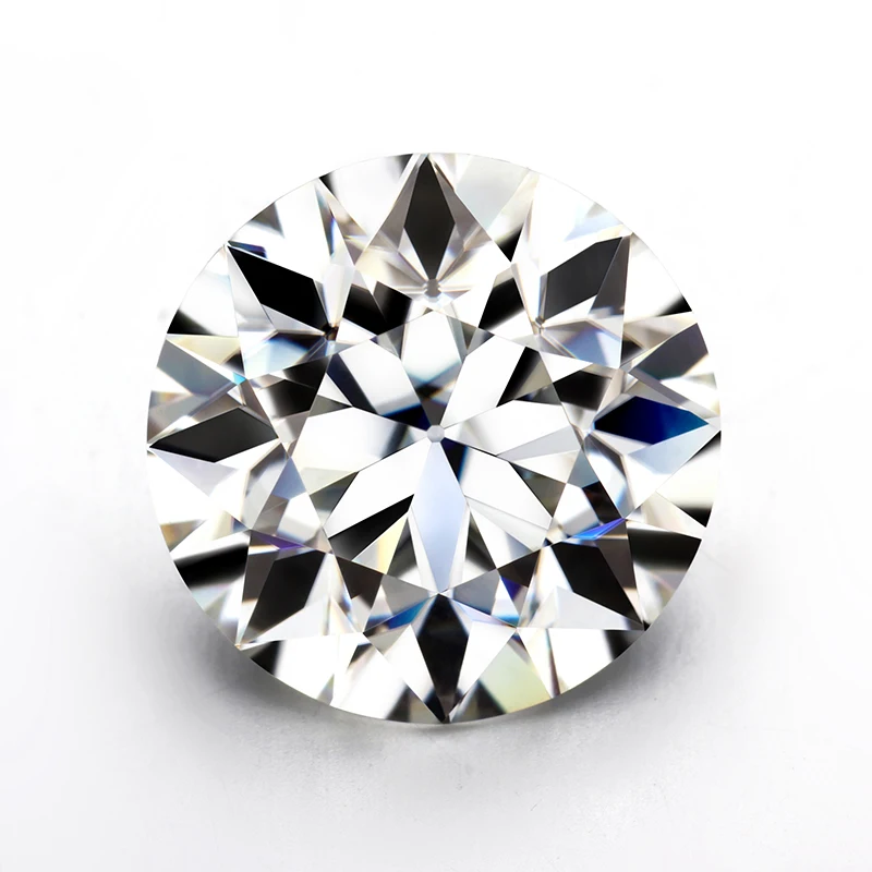 

Loose antique cut clear white DEF color round 7.5mm old european cut moissanites loose gems stones