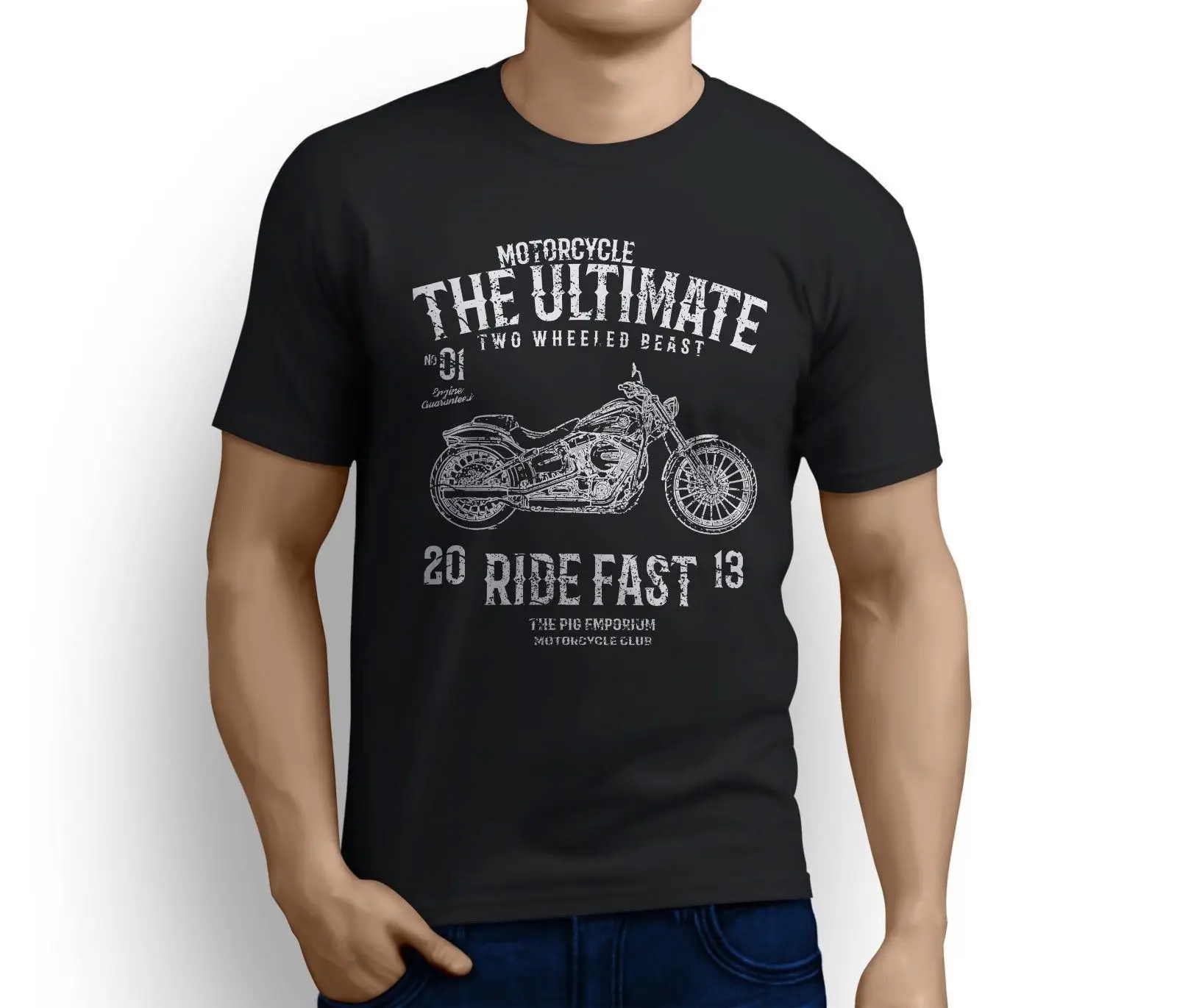 

Brand T-Shirt Men 2018 Fashion Ultimate American Motorbike Breakout Inspired Motorcycle Art T-shirt Print T-Shirt Men Harajuku