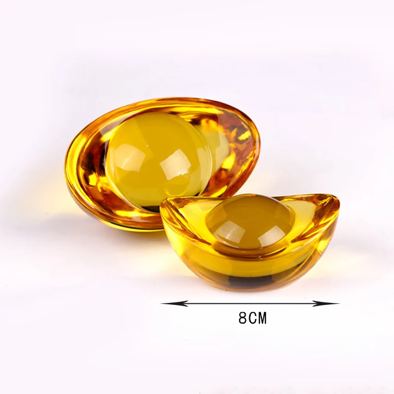 Искусственный Китайский античный слиток из золота 1 4 7 см глазурь цитрин