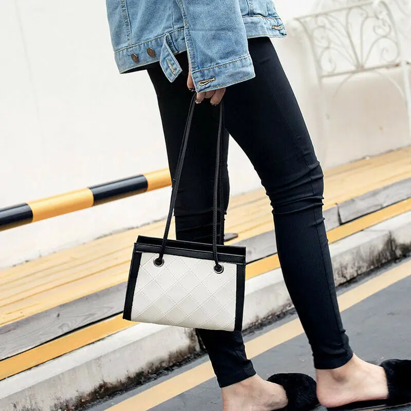 Модная женская сумка мессенджер трендовая цветная на плечо с геометрическим