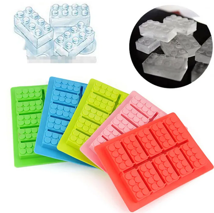 Для творчества DIY строительные блоки форма квадратная Форма силиконовая для льда