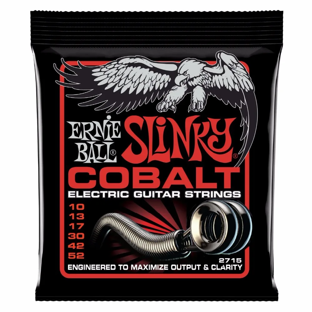 Ernie Ball 2715 Cobalt облегающий Топ тяжелый нижний Струны для электрогитары 010-052