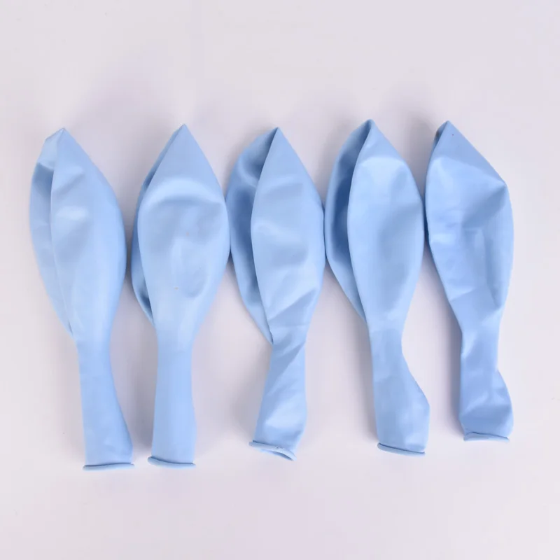 Blue 5pcs 18inch Large Pastel Round Balloons Big Beautiful Birthday Party Inflatable Helium Macaron baloons Arch Decoration - Color: Blue