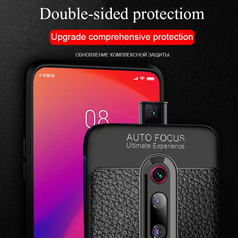 Роскошный ультра тонкий кожаный мягкий чехол для телефона Xiaomi Redmi K20 7 6 5 Plus Note 4x5 Pro