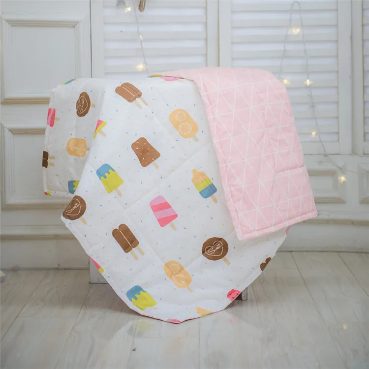 Детское летнее стеганое одеяло в скандинавском стиле с облаками из хлопка