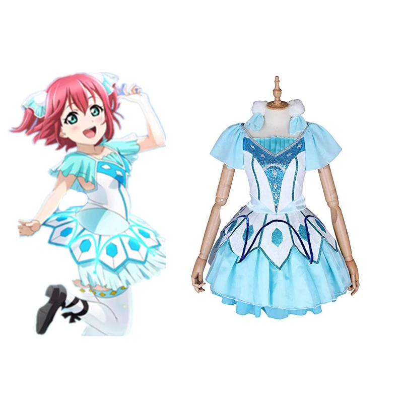 

Love Live Sunshine Cosplay Ruby Kurosawa Cosplay Costume Full Sets Blue Uniform Cosplay Costumes Halloween Carnival Cosplay