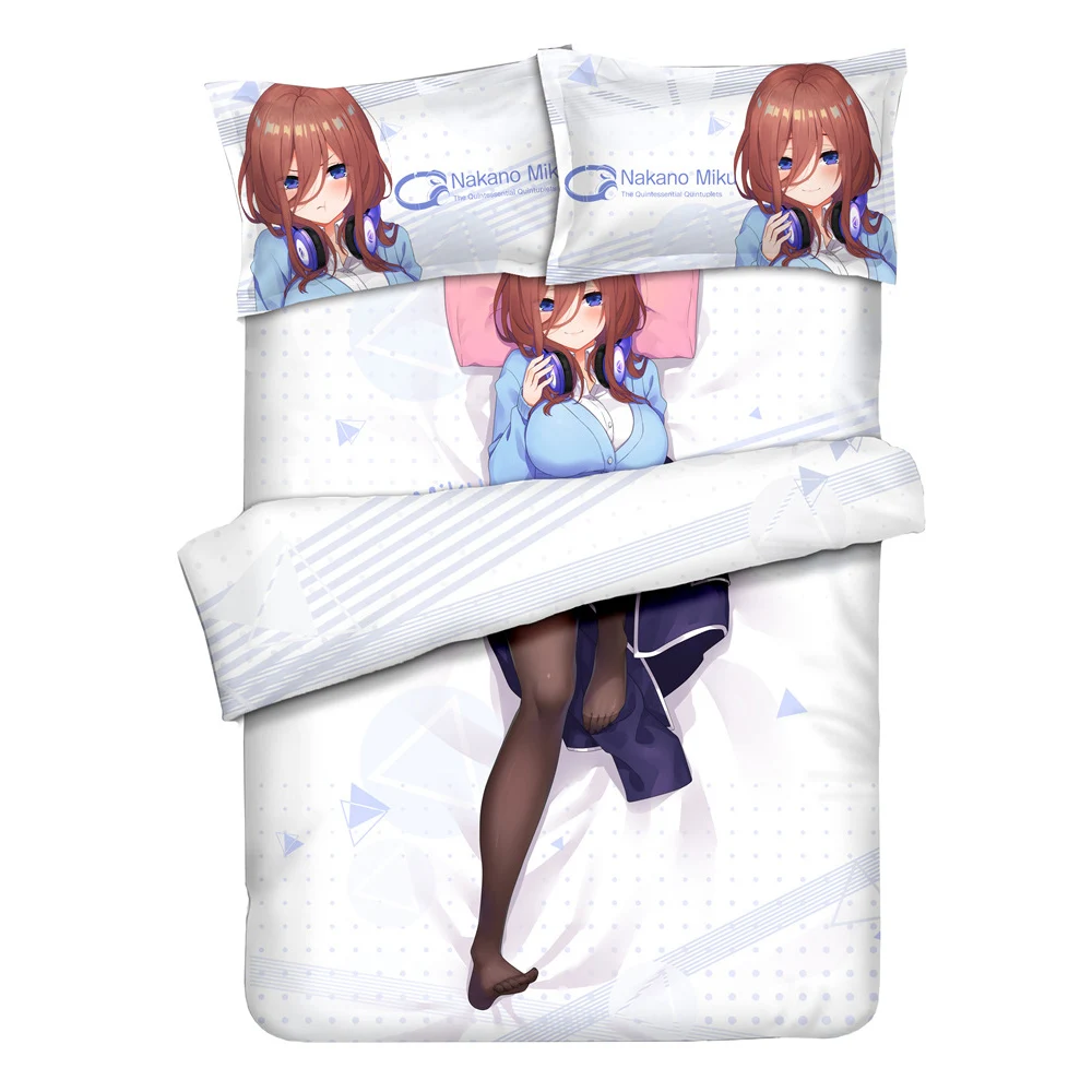 

Home Textile The Quintessential Quintuplets Miku Itsuki Duvet Cover Pillow Case Bed Sheet Boy Kid Teen Girl Bedding Set