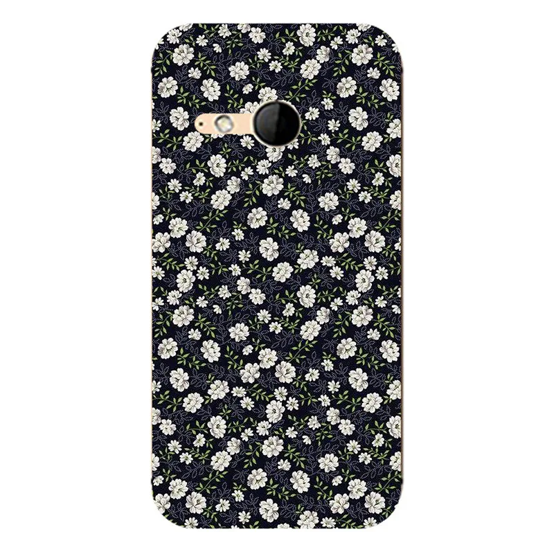 Жесткий чехол с принтом для HTC One M8 mini / 2 высококачественные ультра тонкие модные