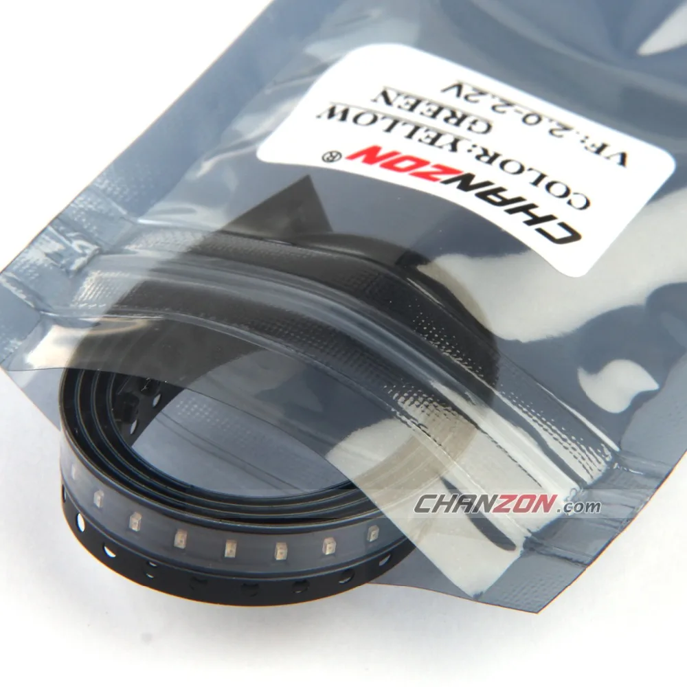 100 шт. SMD 0603 (1608) желто зеленый 20 мА DC 2 в поверхностное крепление SMT лампа бусина