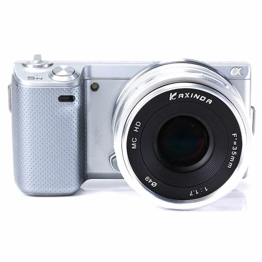 

35mm F1.7 Large aperture Manual Lens for Fujifilm Fuji X-T1 XT1 X-pro1 X-pro1s X-E2 XE2 X-E1 X-M1 X-A1 X-A2 Camera silver&hood