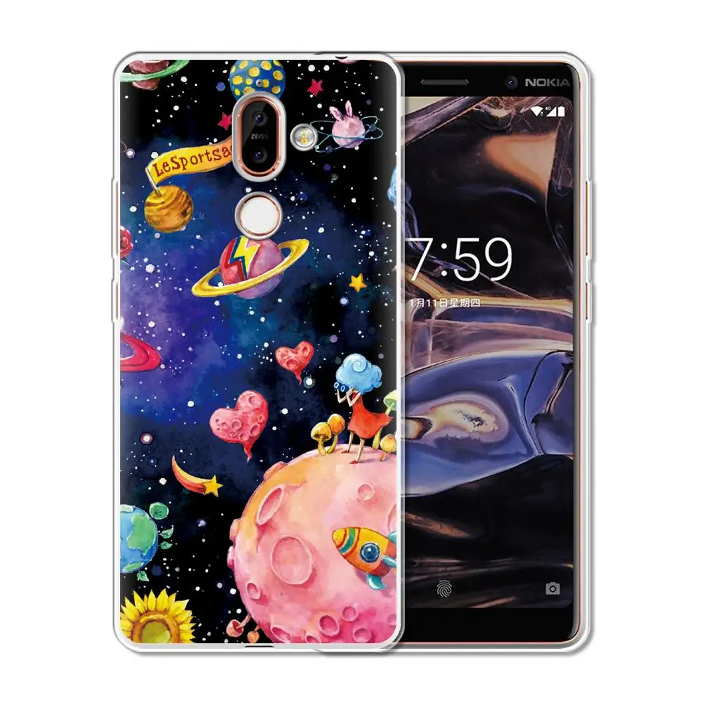 Чехол для телефона Nokia 7 1 6 5 3 2 модный Мягкий силиконовый чехол 8 9 Plus X7 X6 X5 X3 2018 |